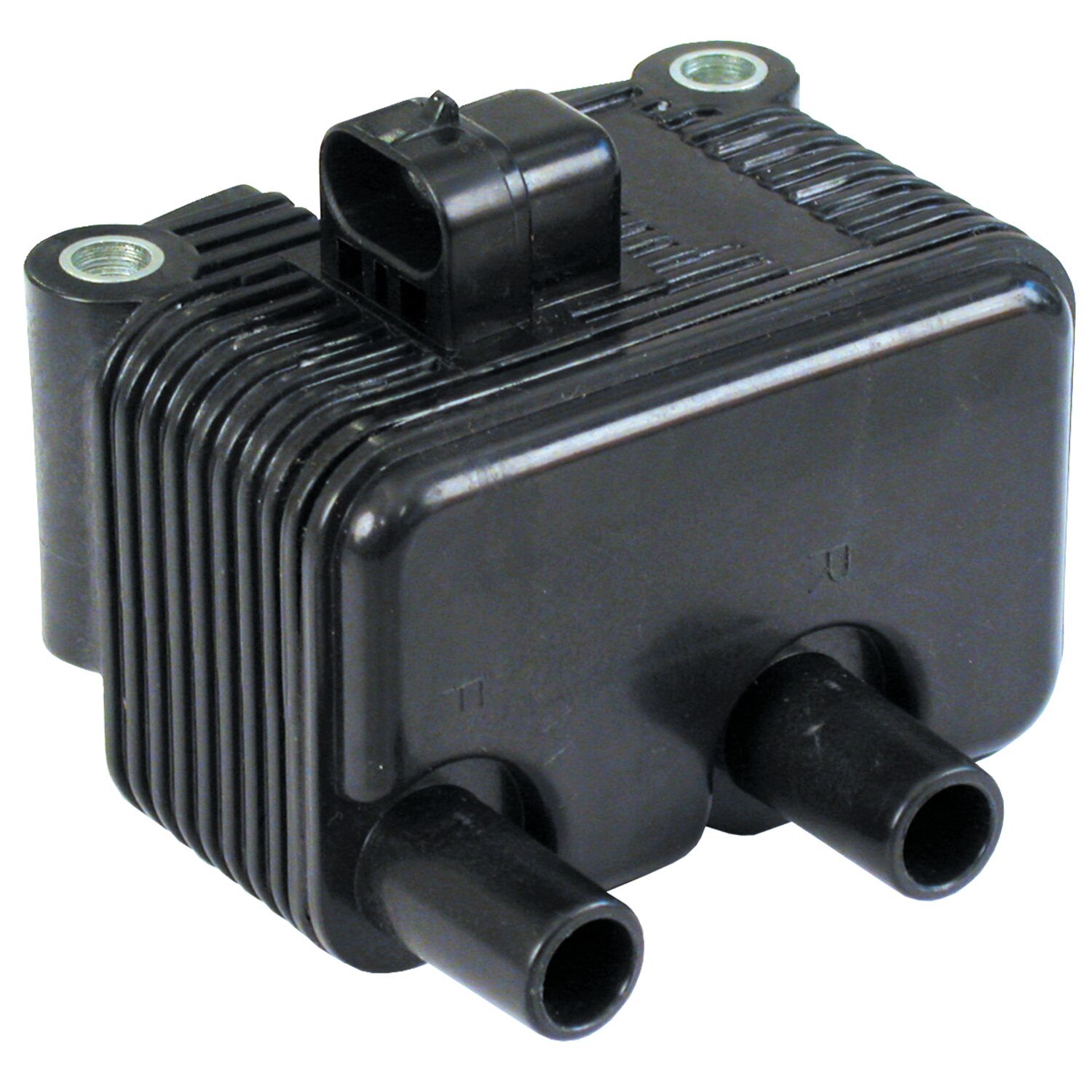 Ignition coil, OEM style single fire. Carbureted, Black