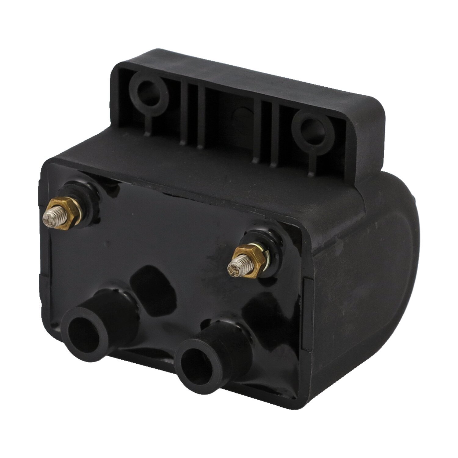 OEM style ignition coil. 12v, 3 ohm, Black