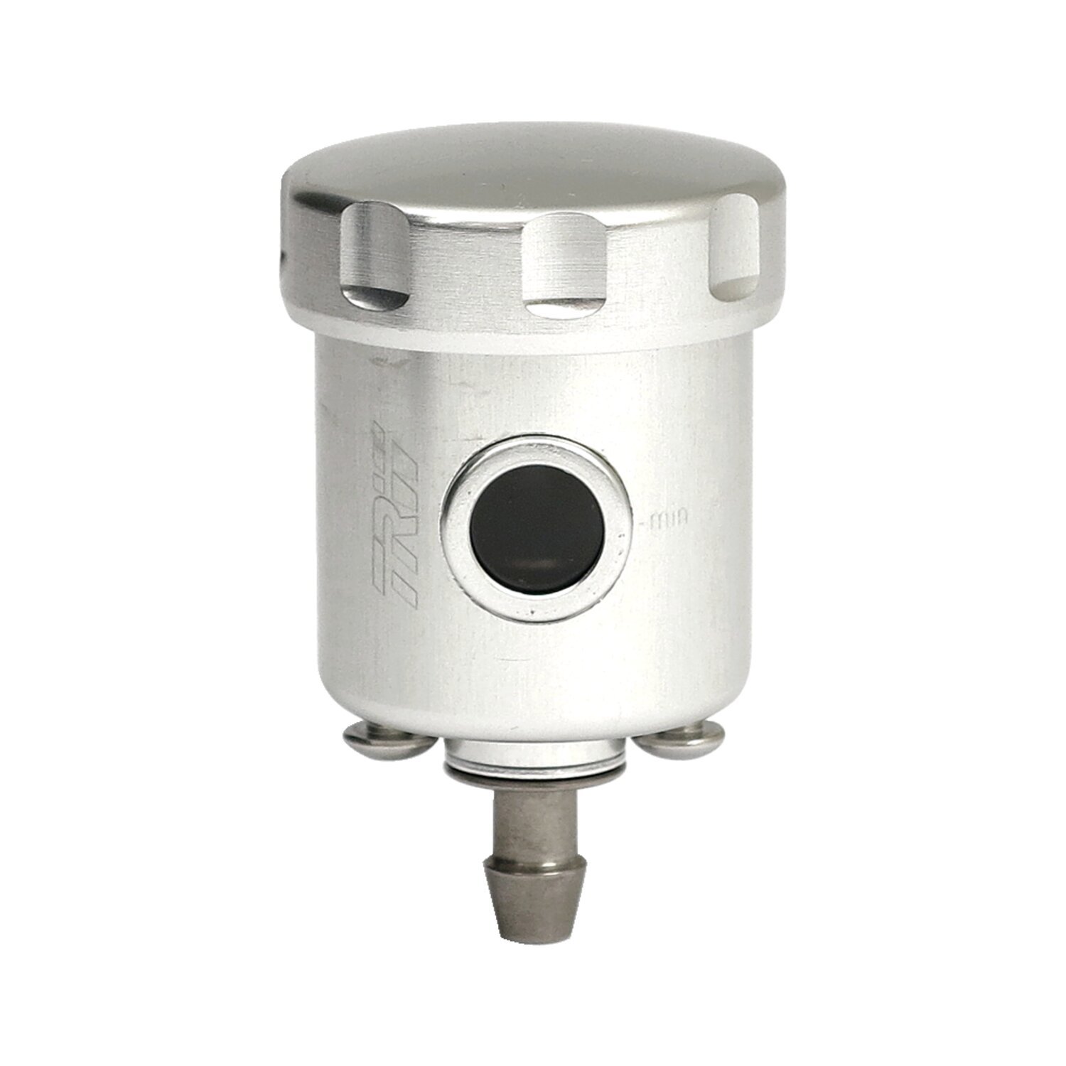 TRW remote brake fluid reservoir, clear with straight outlet