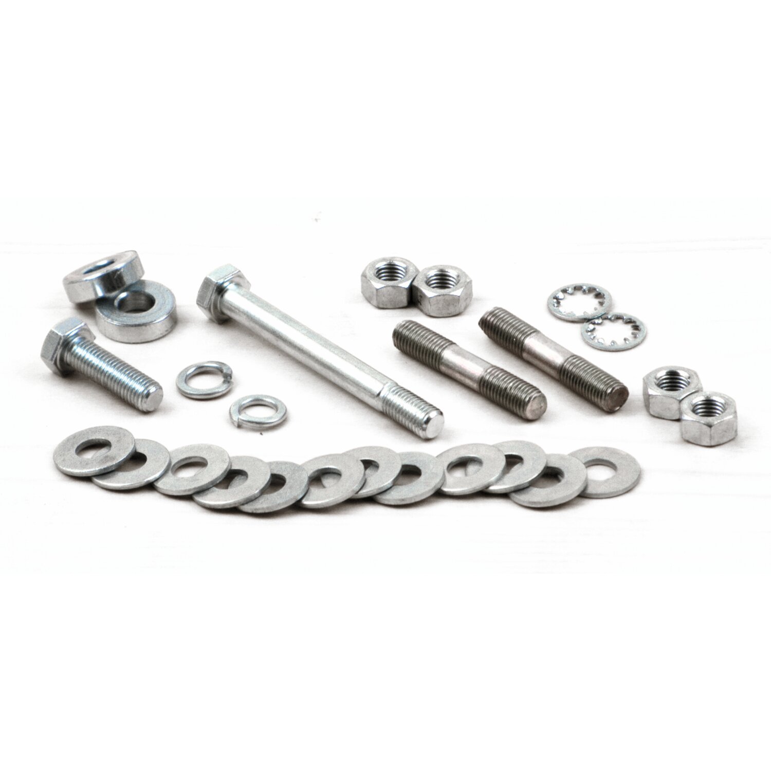 Gas tank mount kit. Hex head. Zinc, Raw