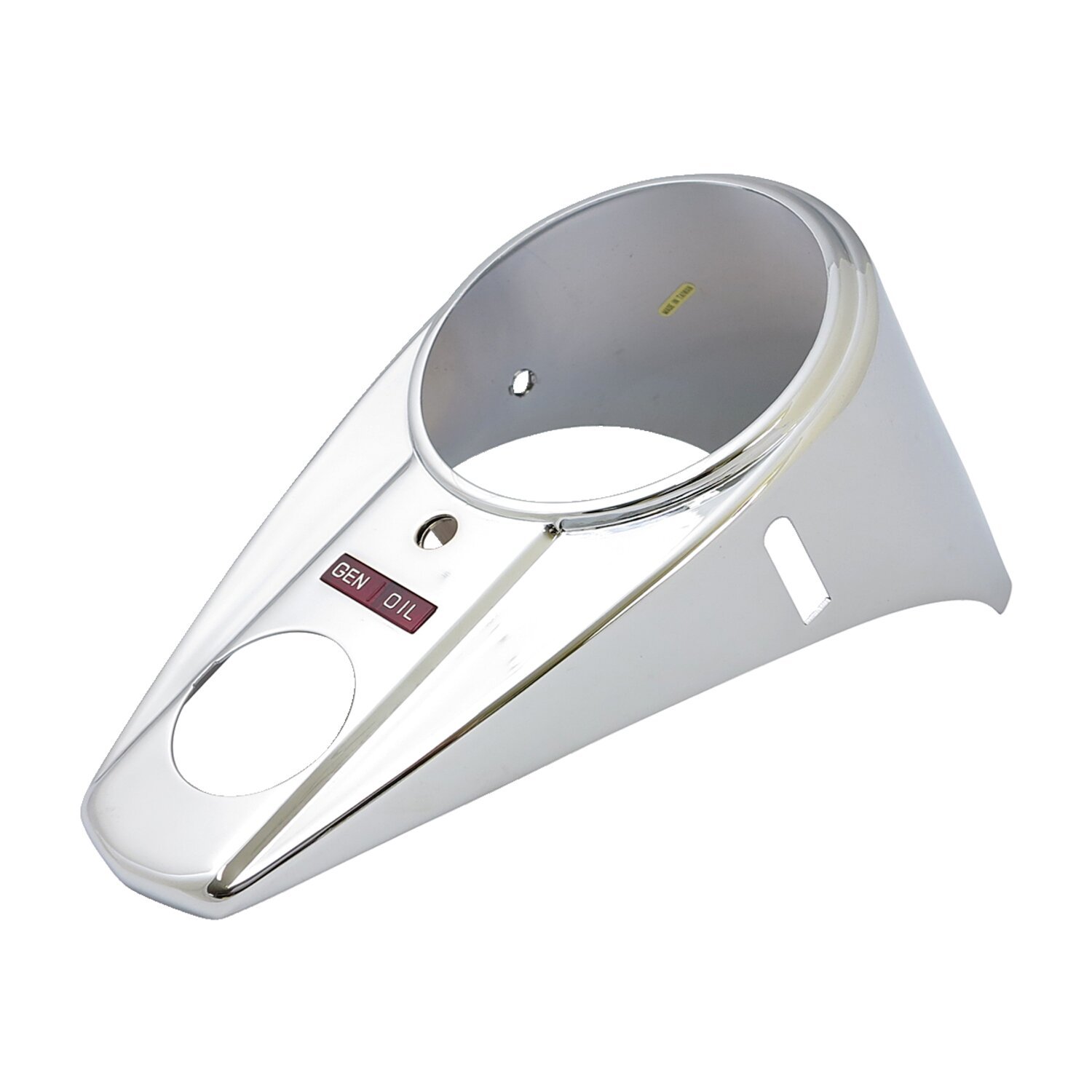47-61 style 2-light dash cover, Chrome