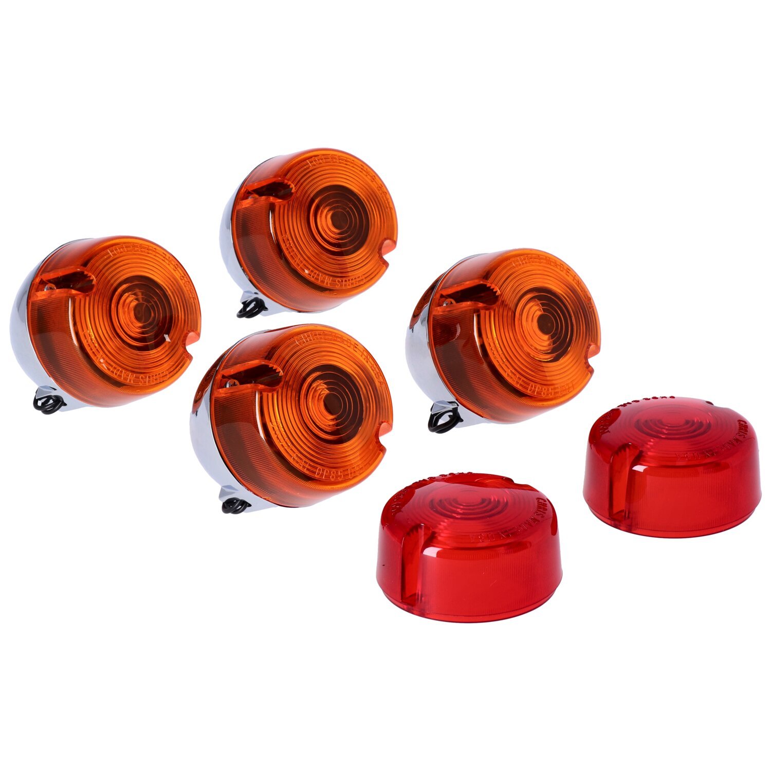 Chris Products, 3" 86-99 FX, XL style turn signal kit, Chrome