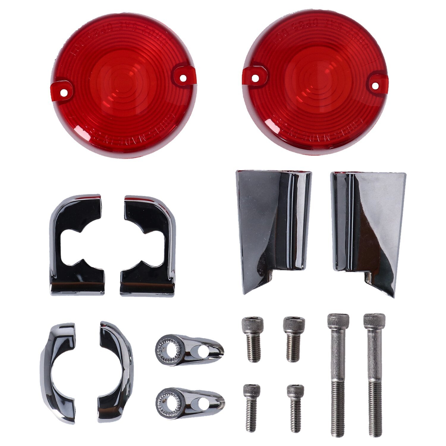 Chris Products, 3" 86-99 FX, XL style turn signal kit, Chrome