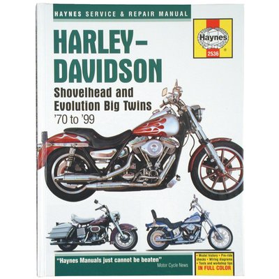 One of the most popular aftermarket service manuals for Harley-Davidson® Big Twin models. As far as possible repairs and overhauls are done with tools that can be found in the average home mechanic's toolbox. A good and economical choice.