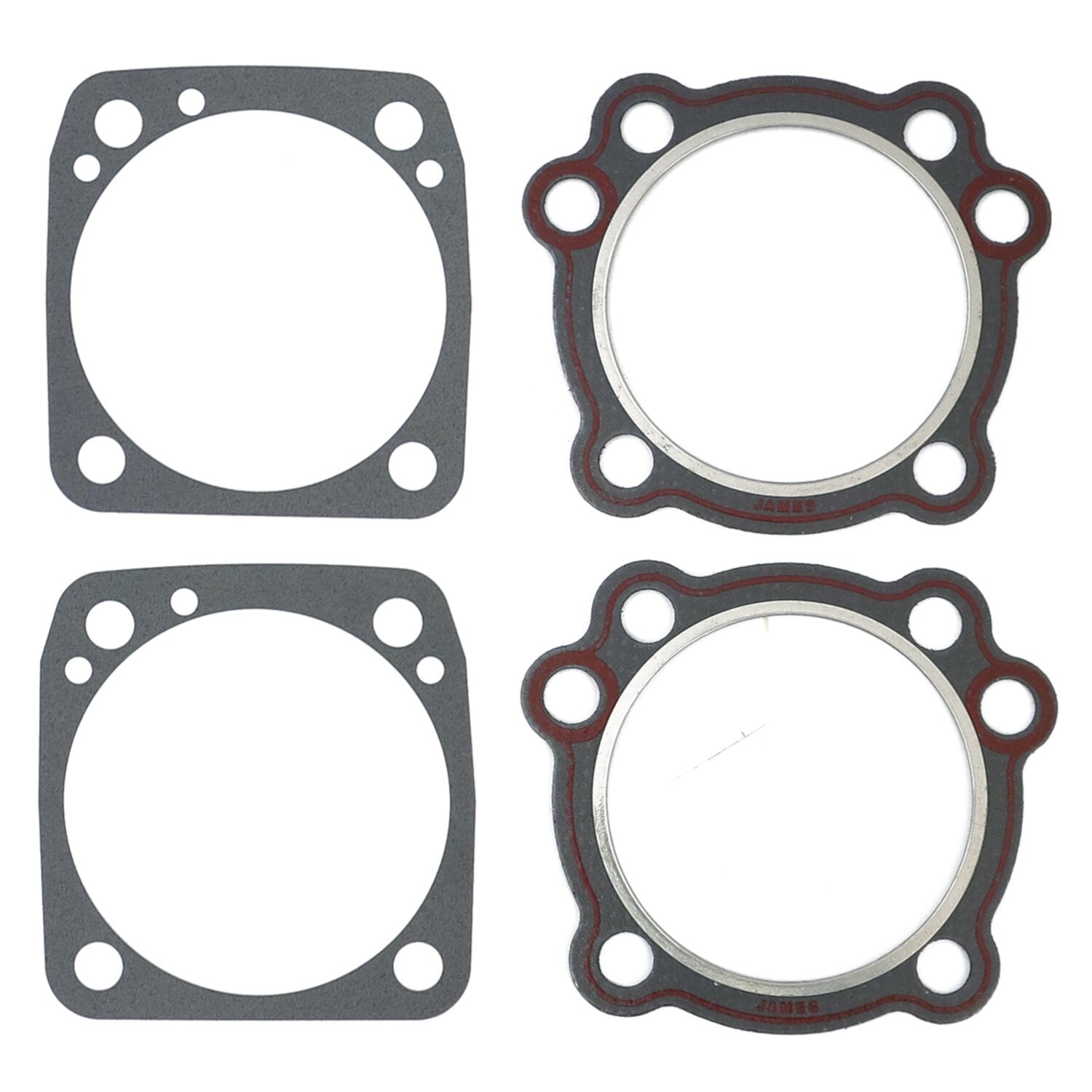 James, Evo cyl. head & base gasket kit. .062" Firering