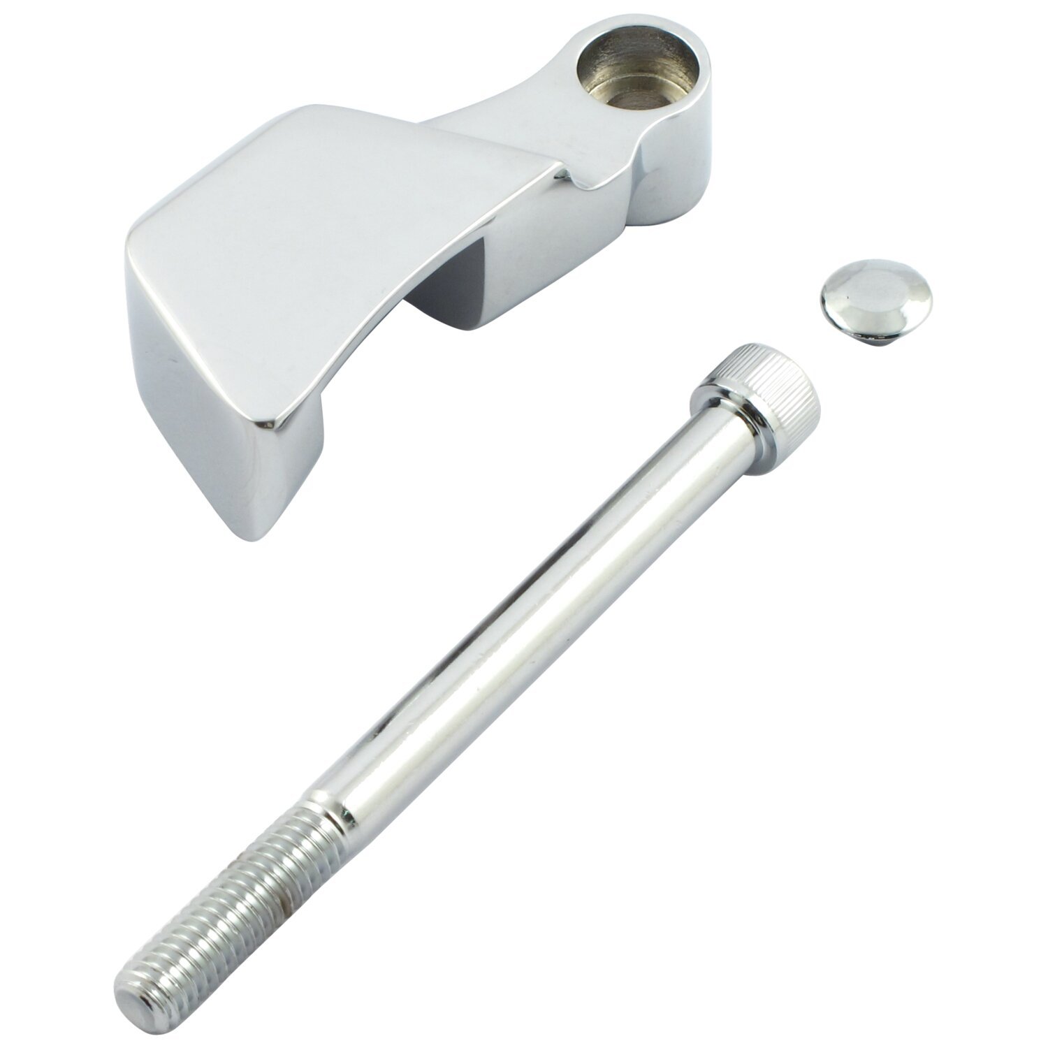 Plug retainer, regulator/rectifier. Die cast, Unpainted, Chrome
