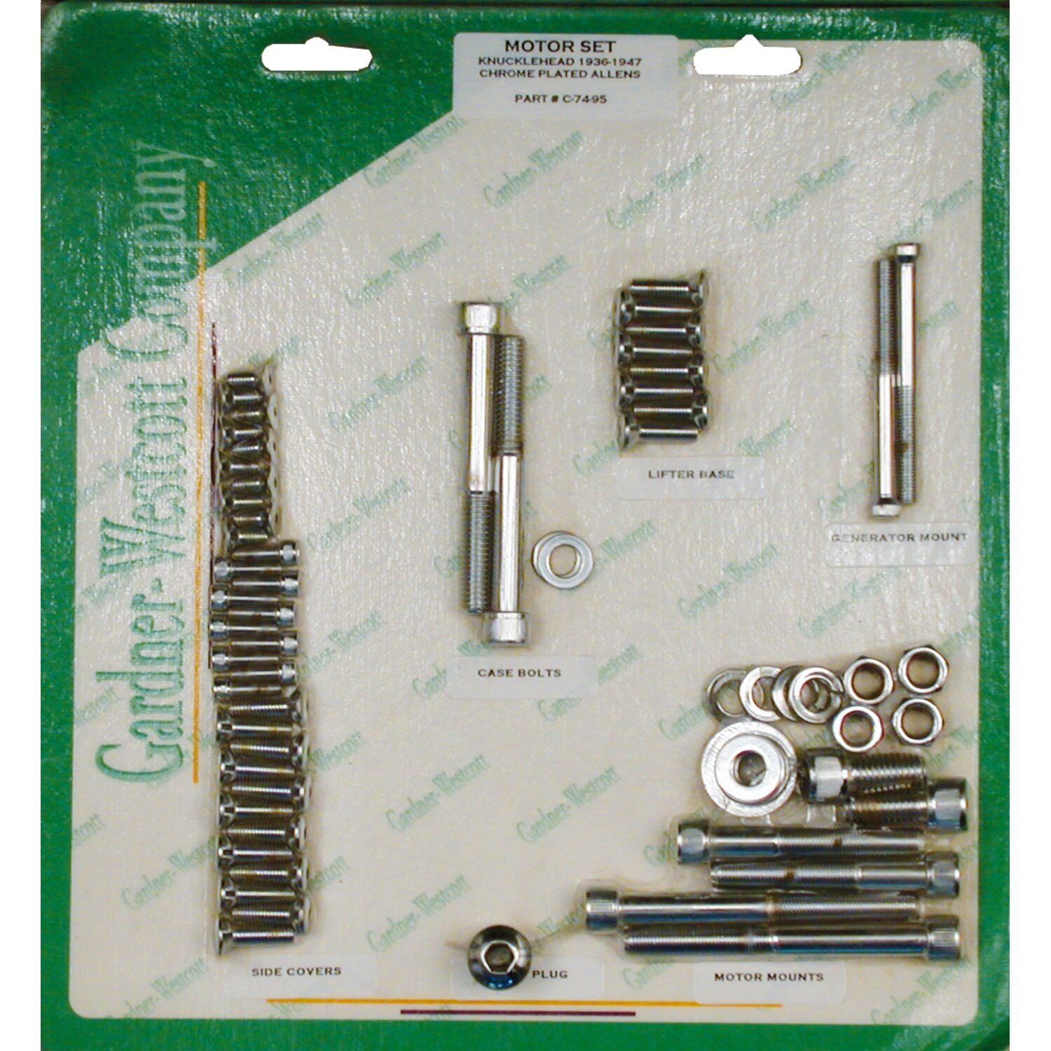 Motor screw set, allen, Raw