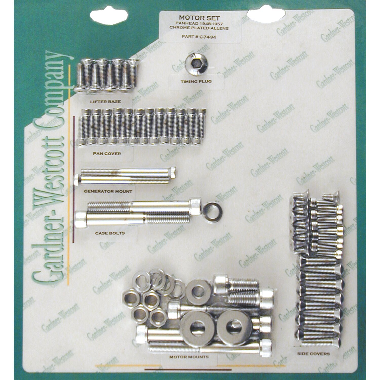 Motor screw set, allen