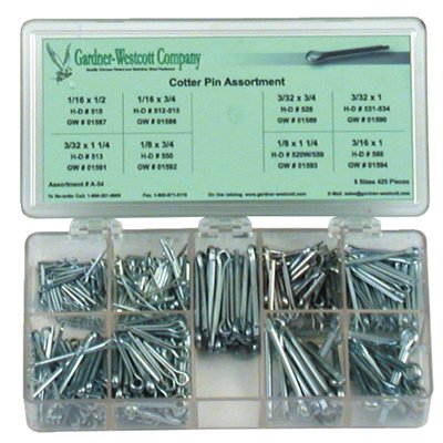 Zinc, various H-D sizes