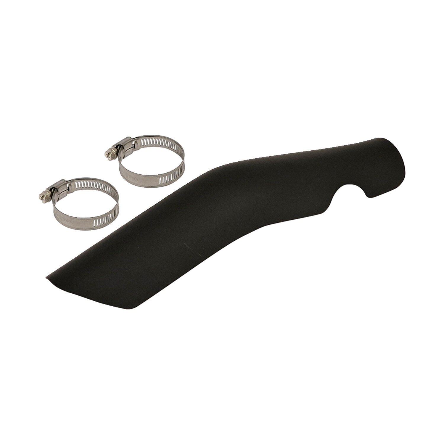 FL 2-1 exhaust rear header heatshield, Black