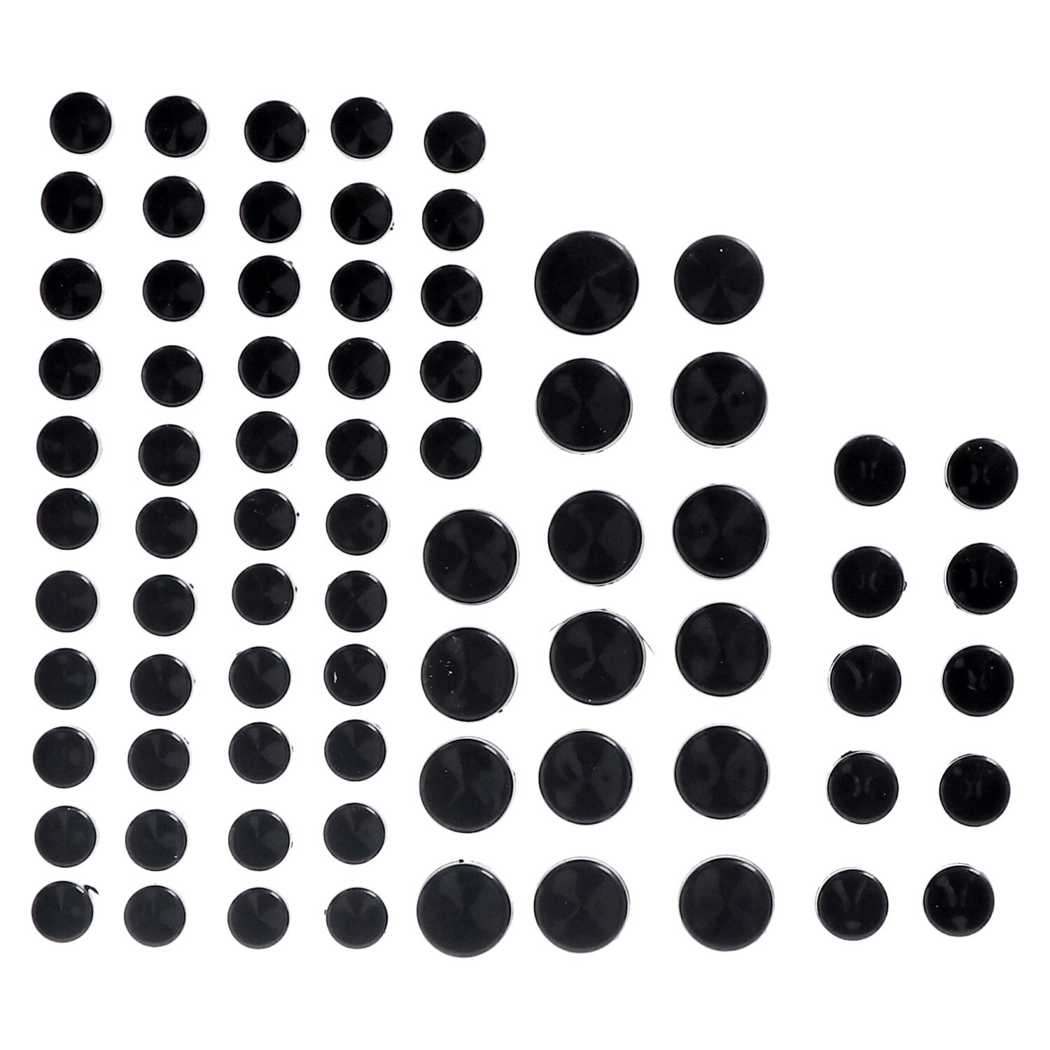 Smoothtopps, push-on cover set (75pc, Black