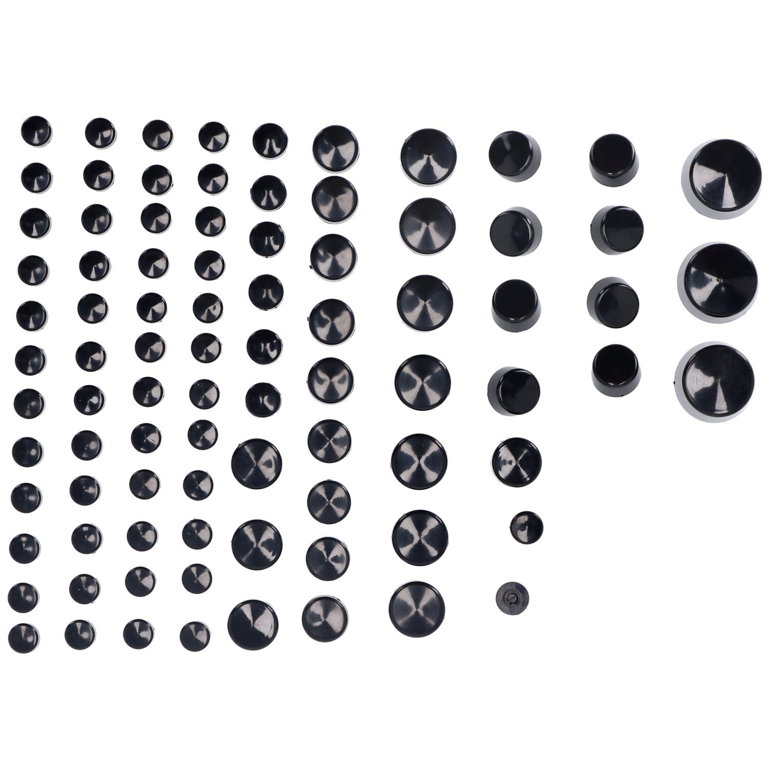 Smoothtopps, push-on cover set (87pc, Black
