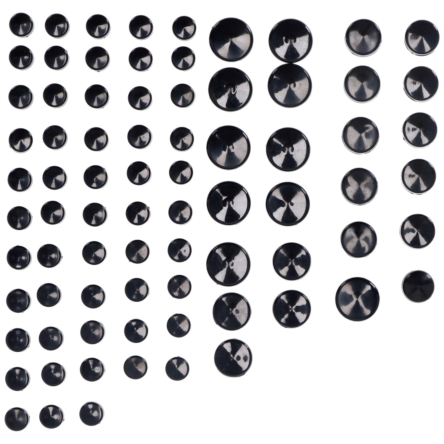 Smoothtopps, push-on cover set (77pc, Black