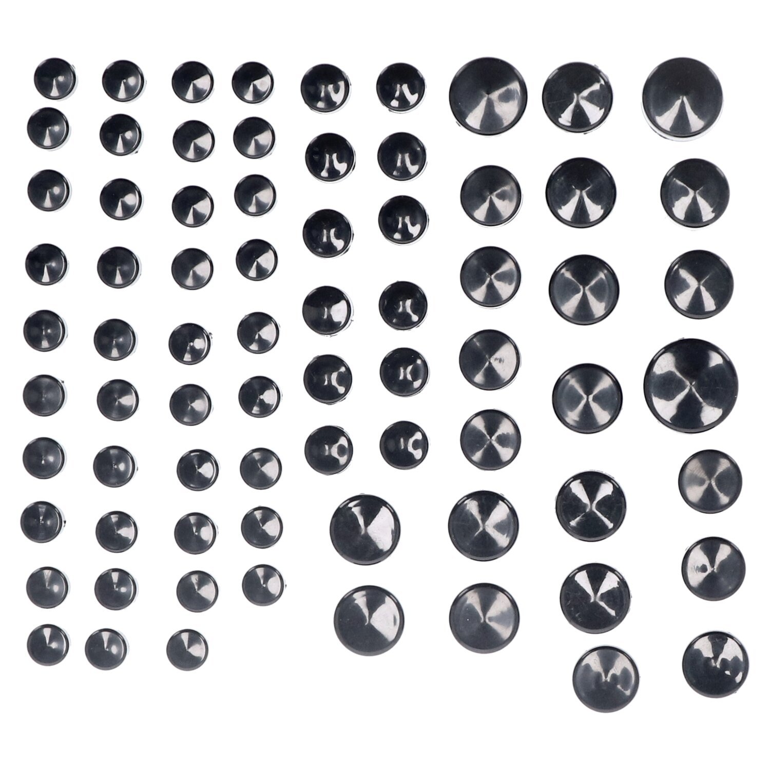 Smoothtopps, push-on cover set (74pc, Black