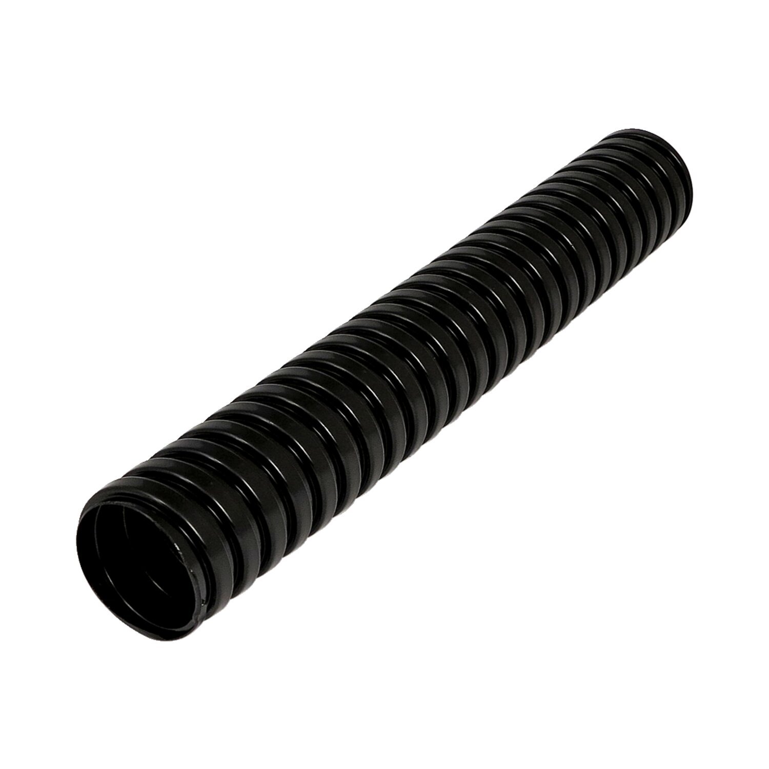 Flexible exhaust header cover, Black, Polished