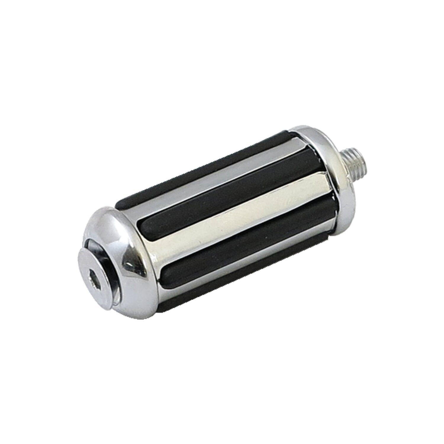 Rail shift/brake peg. Chrome with rubber inlays