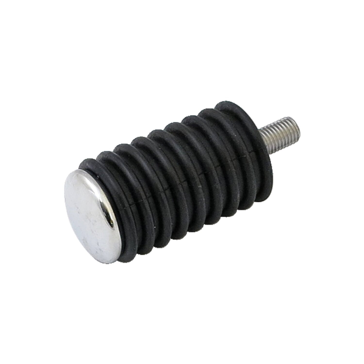 Shifter peg, with chrome end cap, Black