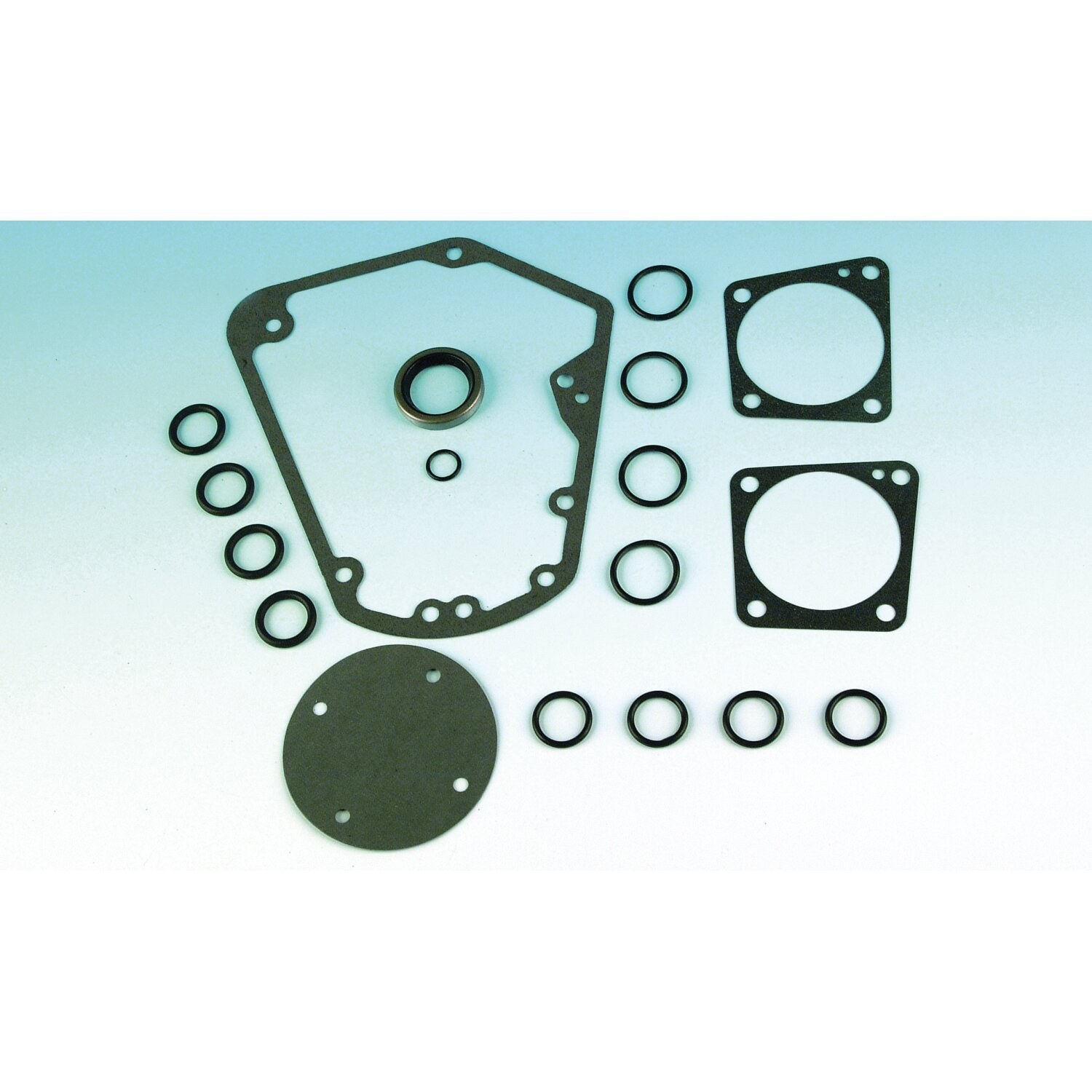 James, cam gear change gasket kit. Evo B.T, storm grey black tracker