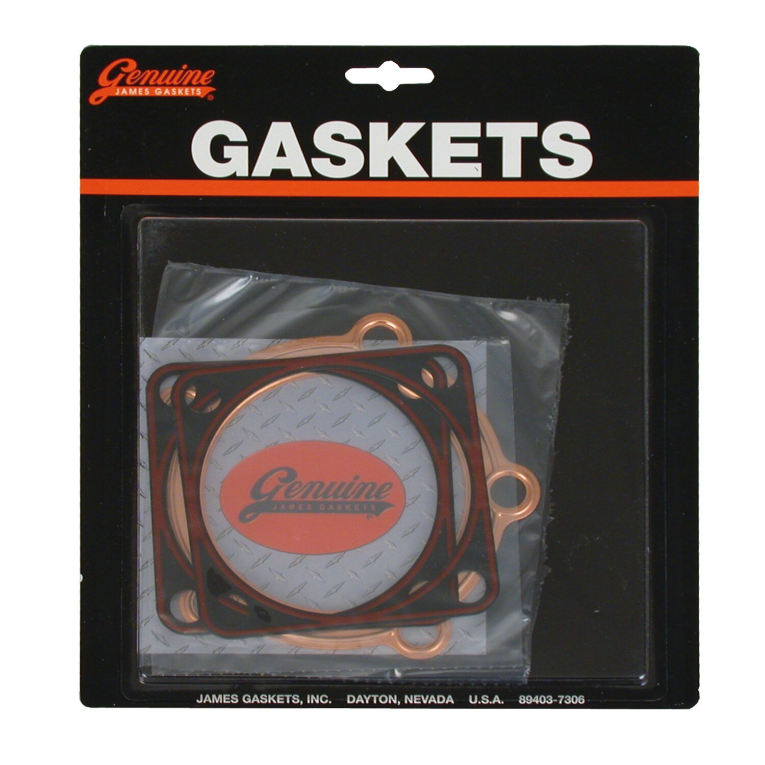James, Knuckle head & base gasket kit. Copper/RCM