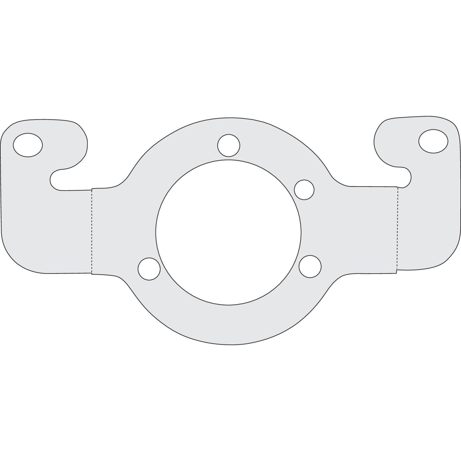 Air cleaner adapter bracket, Chrome