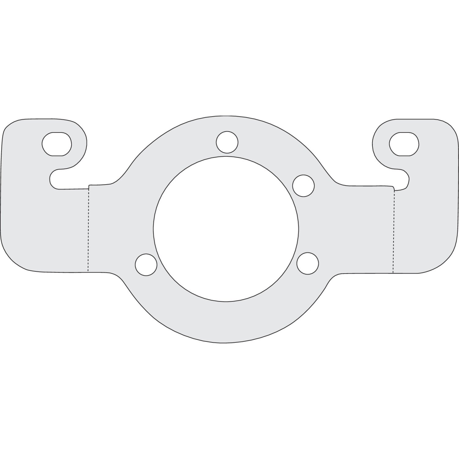Air cleaner adapter bracket, Chrome