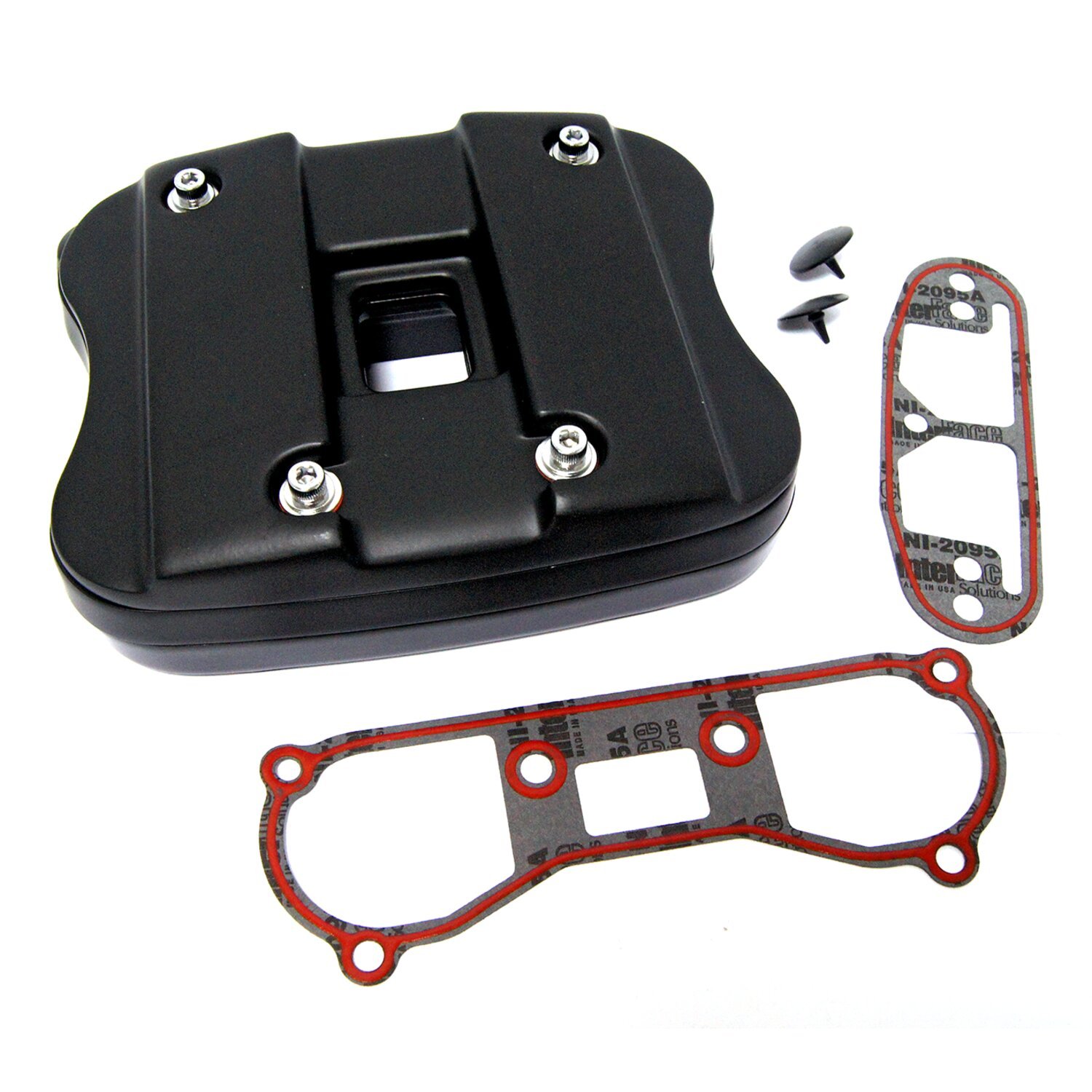 Evo Sportster rocker cover set (1 cyl, Black