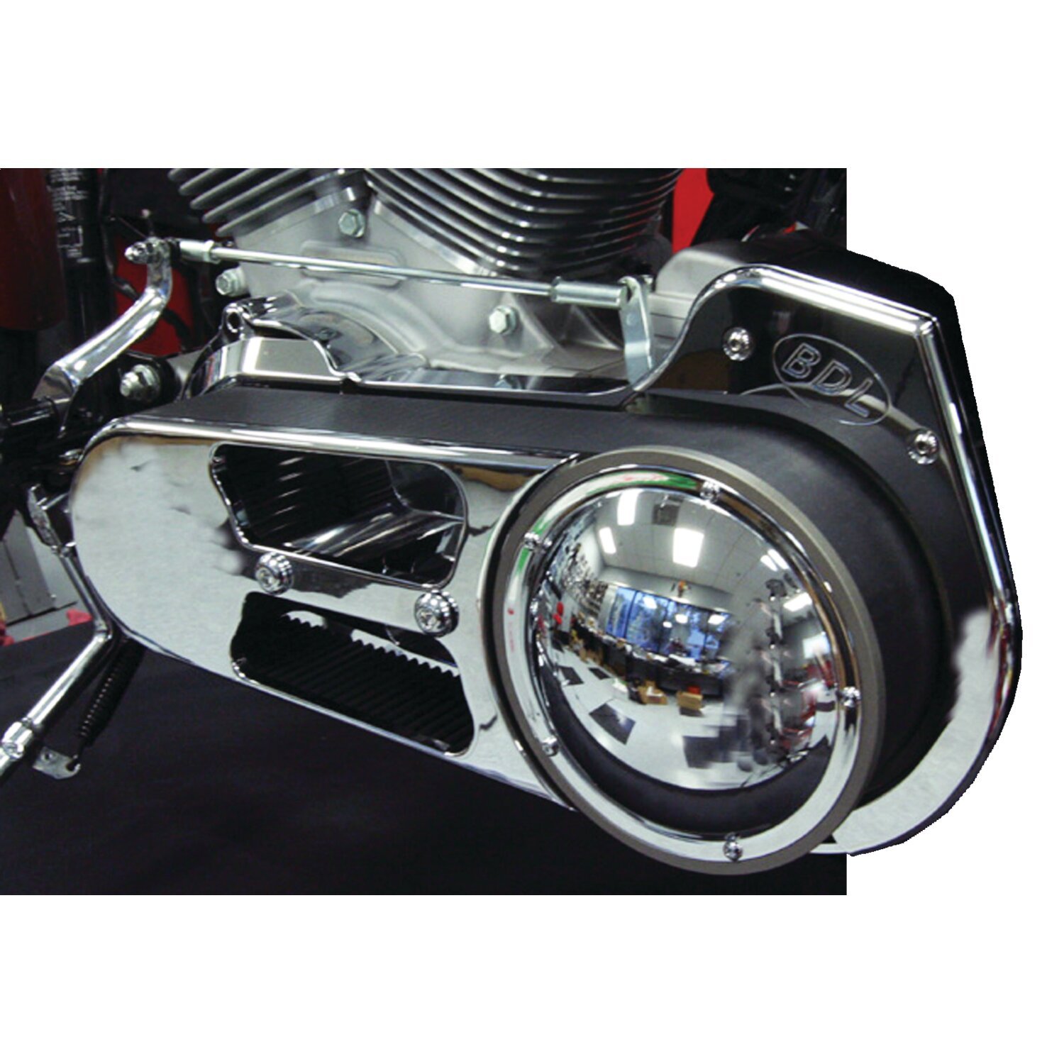 BDL, EVO-8S series 2-3/4" (69mm) open belt drive kit, Polished
