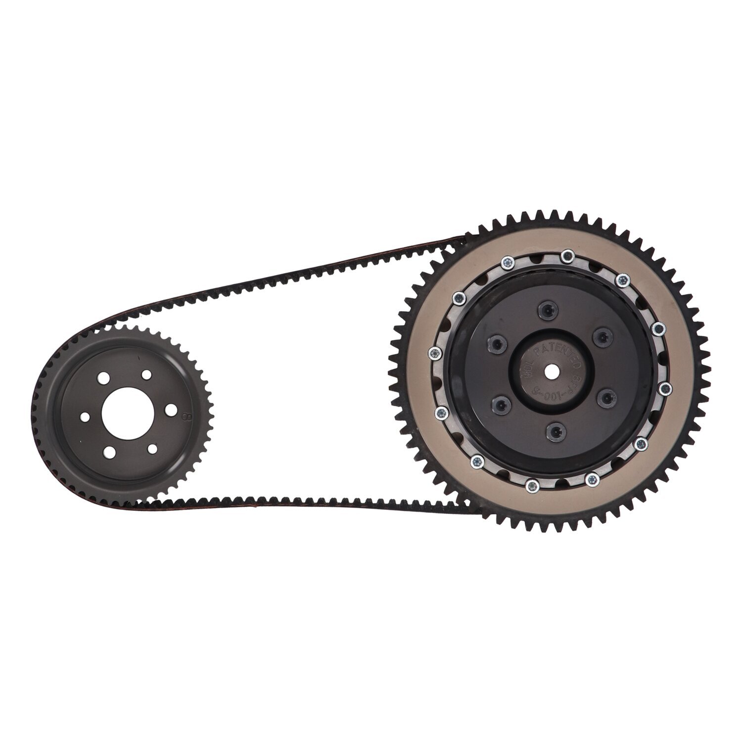 BDL, bolt-in elec. start 8mm belt drive kit. Shovelhead