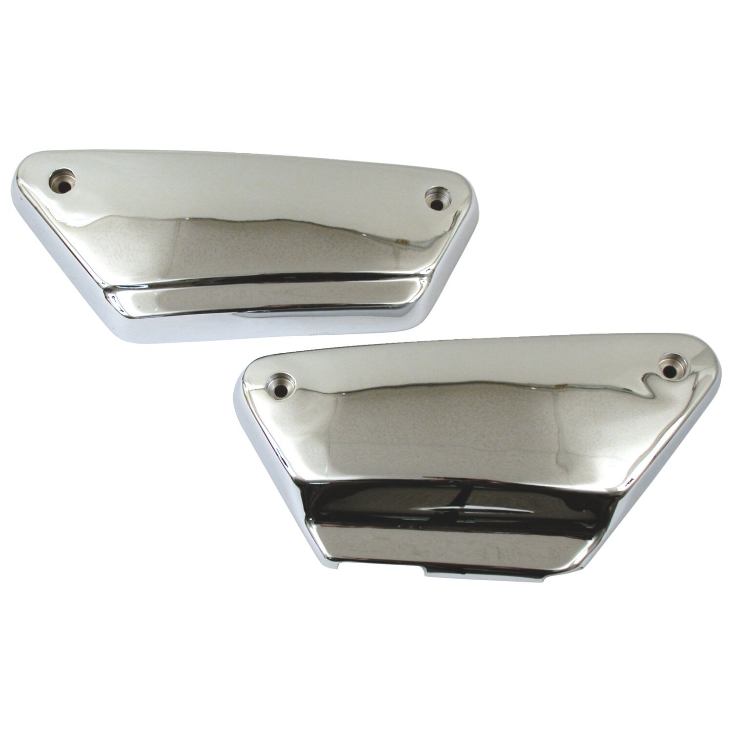 Side cover set, Unpainted, Chrome