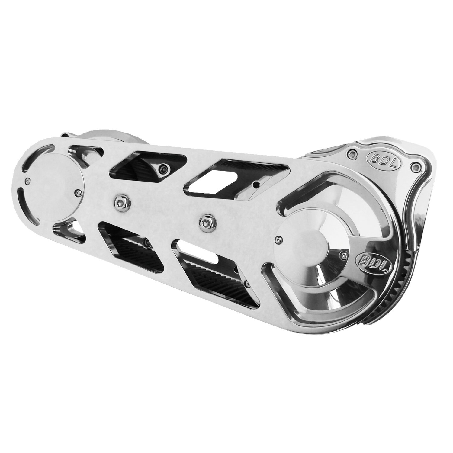 BDL, 3" Outboard Super Street belt drive - Top Fuel look, Polished