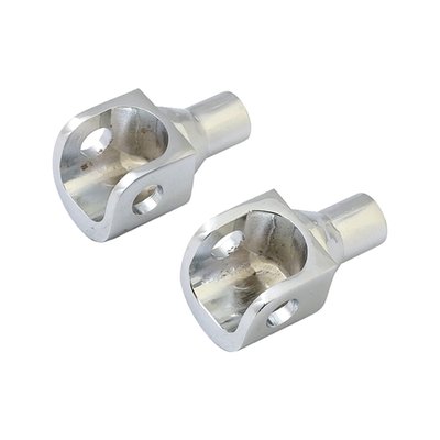 For large diameter foot peg with traditional female H-D stud. 
Replacement mount studs for 'Comfort / ISO' style foot pegs. 
Chrome. 