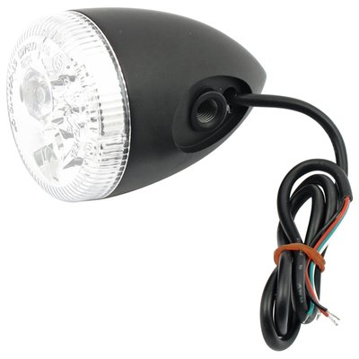 Clear lens. Black housing. Without stud. Dual LED equipped. Taillight, brake light & turn signal in one, as introduced on the 2009 Sportster XL883N Nightster. Great in custom applications or as replacement for the 69360-08 H-D HDI LED unit or the 68449-07 unit wich comes with a regular bulb. With E1 approved lens.