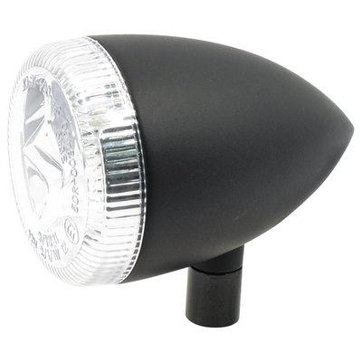 Clear lens. Chrome. Universal M10x1.25 mm stud. Dual LED equipped. Taillight, brake light & turn signal in one, as introduced on the 2009 Sportster XL883N Nightster. Great in custom applications or as replacement for the 69360-08 H-D HDI LED unit or the 68449-07 unit wich comes with a regular bulb. With E1 approved lens.