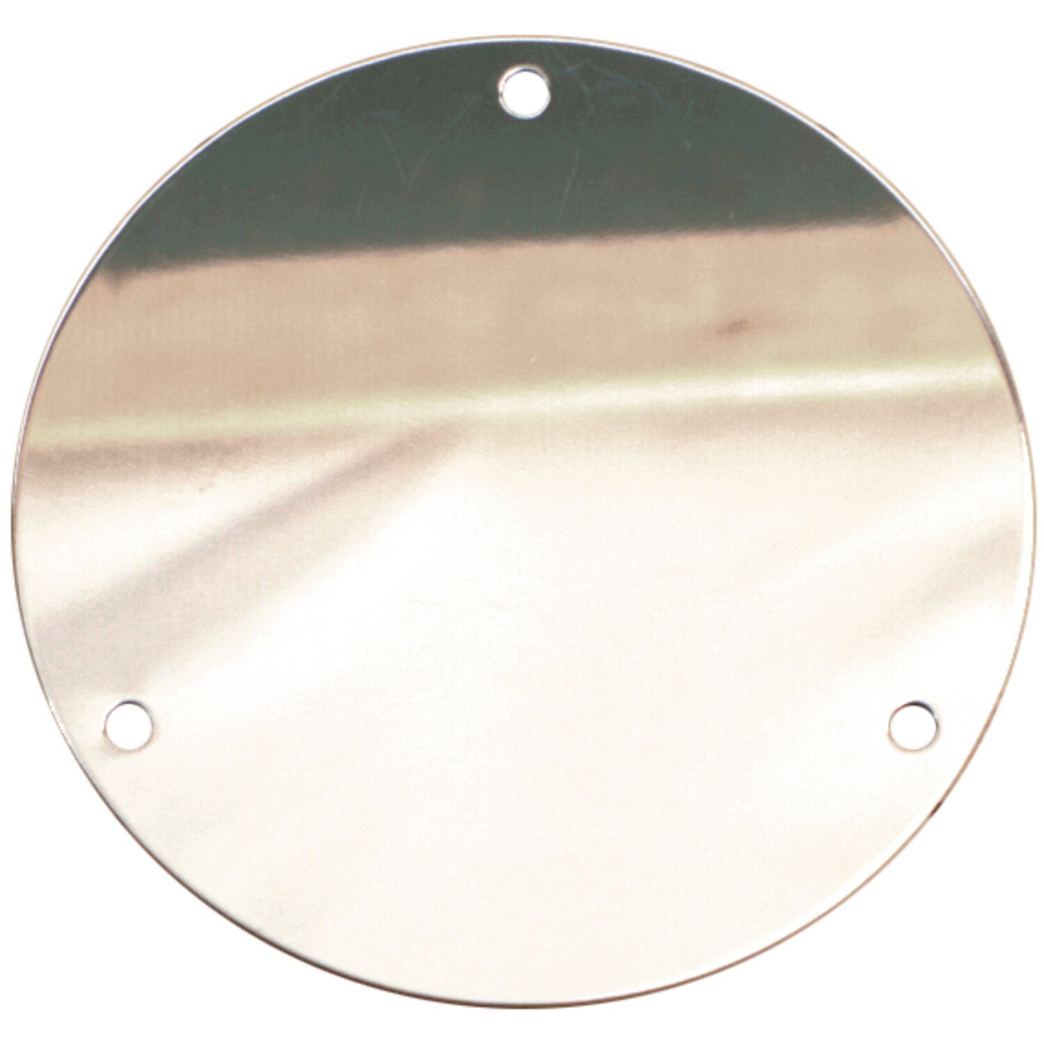 Derby cover, flat, Chrome
