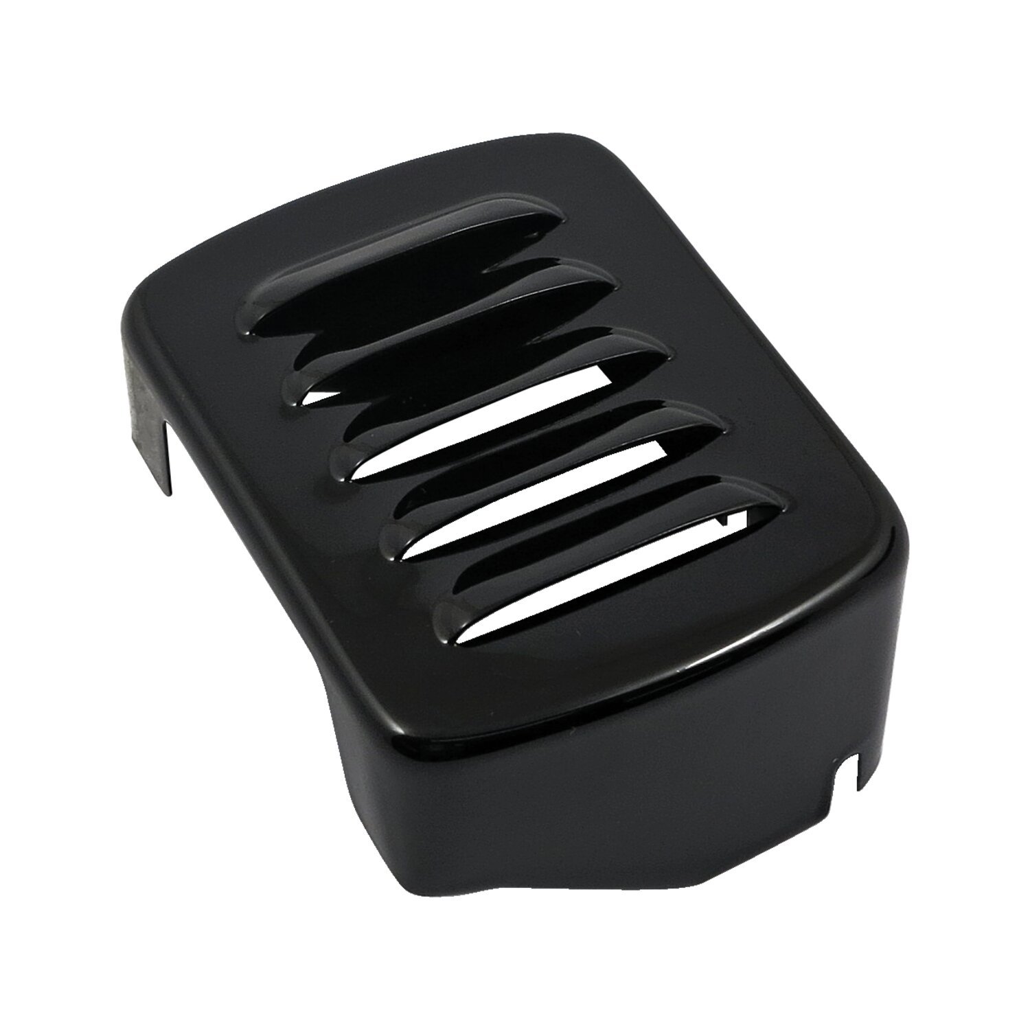 Custom coil cover, louvered, Black