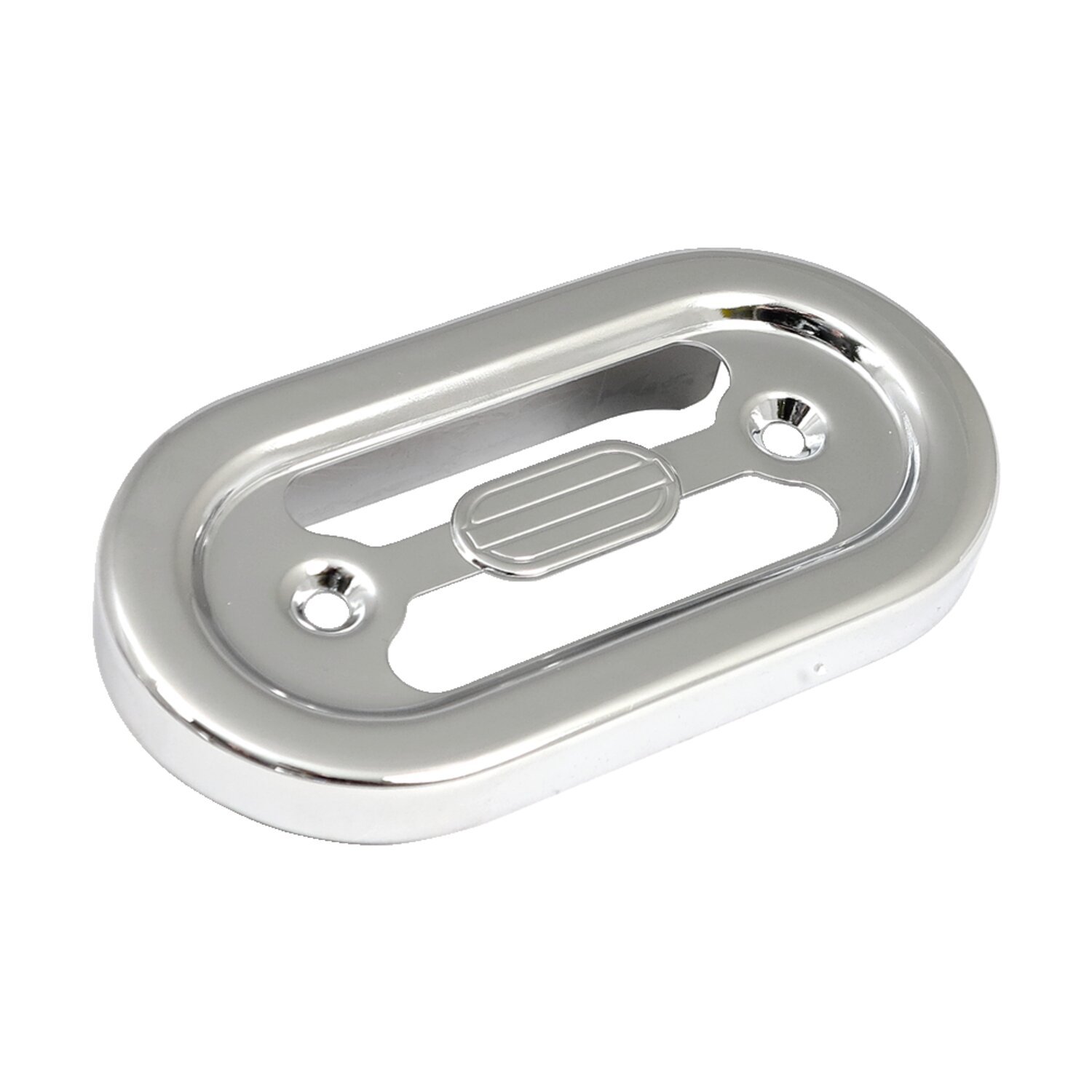 Voltage regulator/rectifier cover, Silver, Chrome