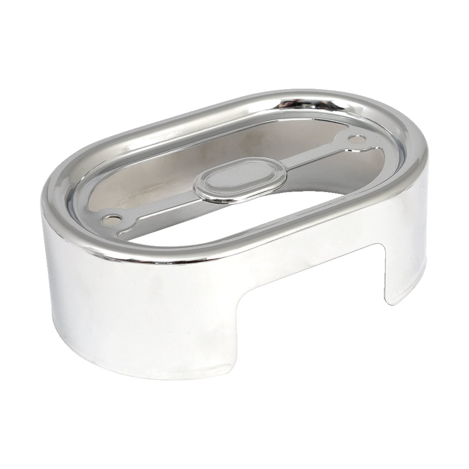 Voltage regulator/rectifier cover. Chrome, Silver