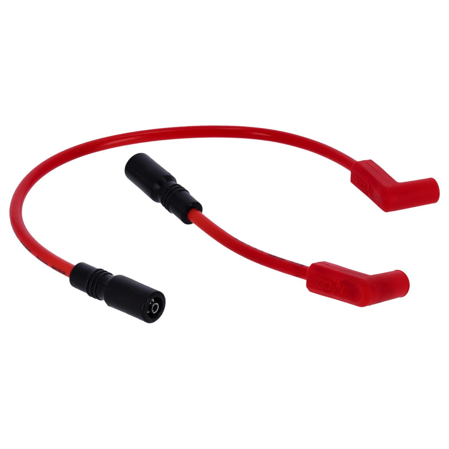 Accel, 8mm Ferro Spiral core spark plug wire set, Red