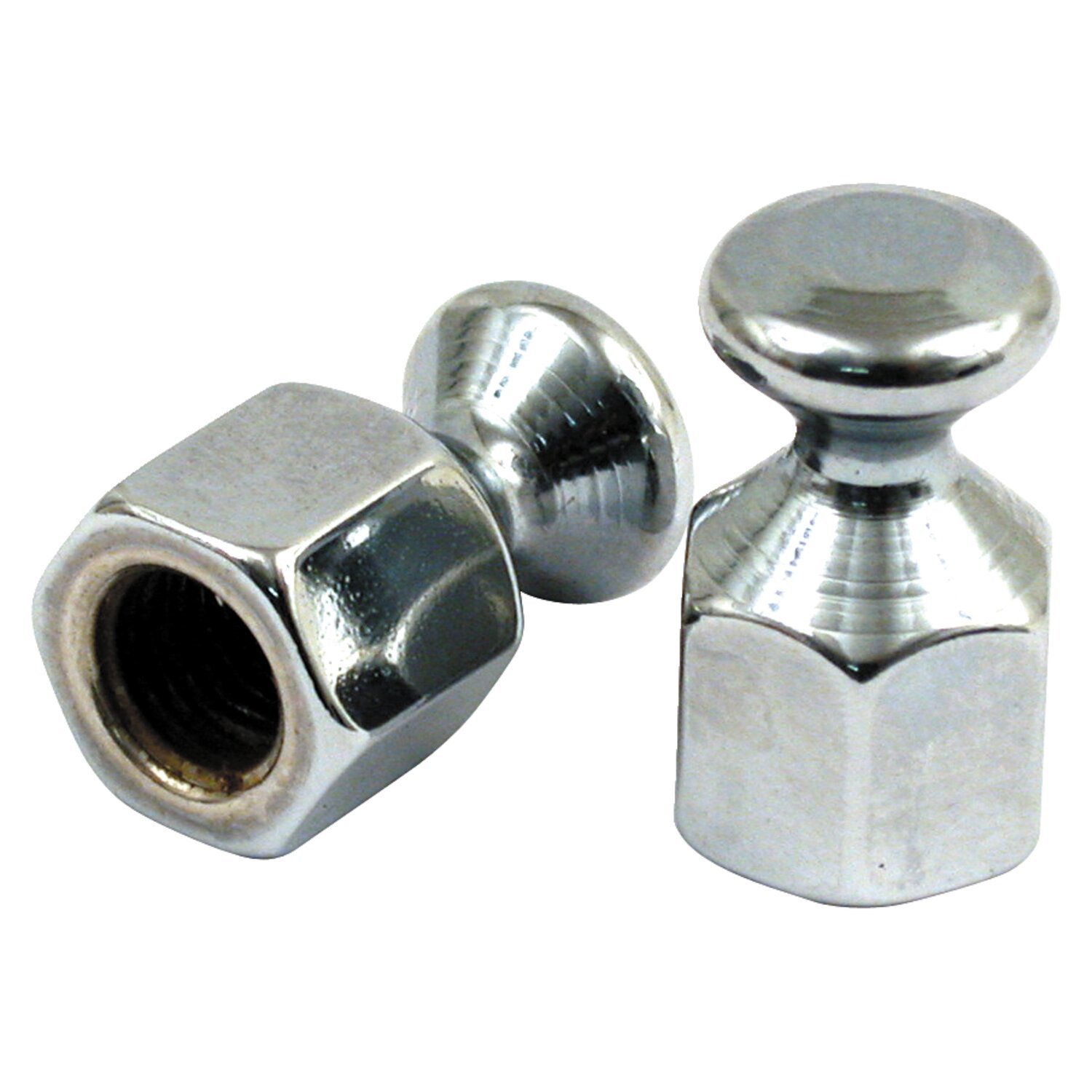 5/16-18 bungee nuts, Silver, Chrome