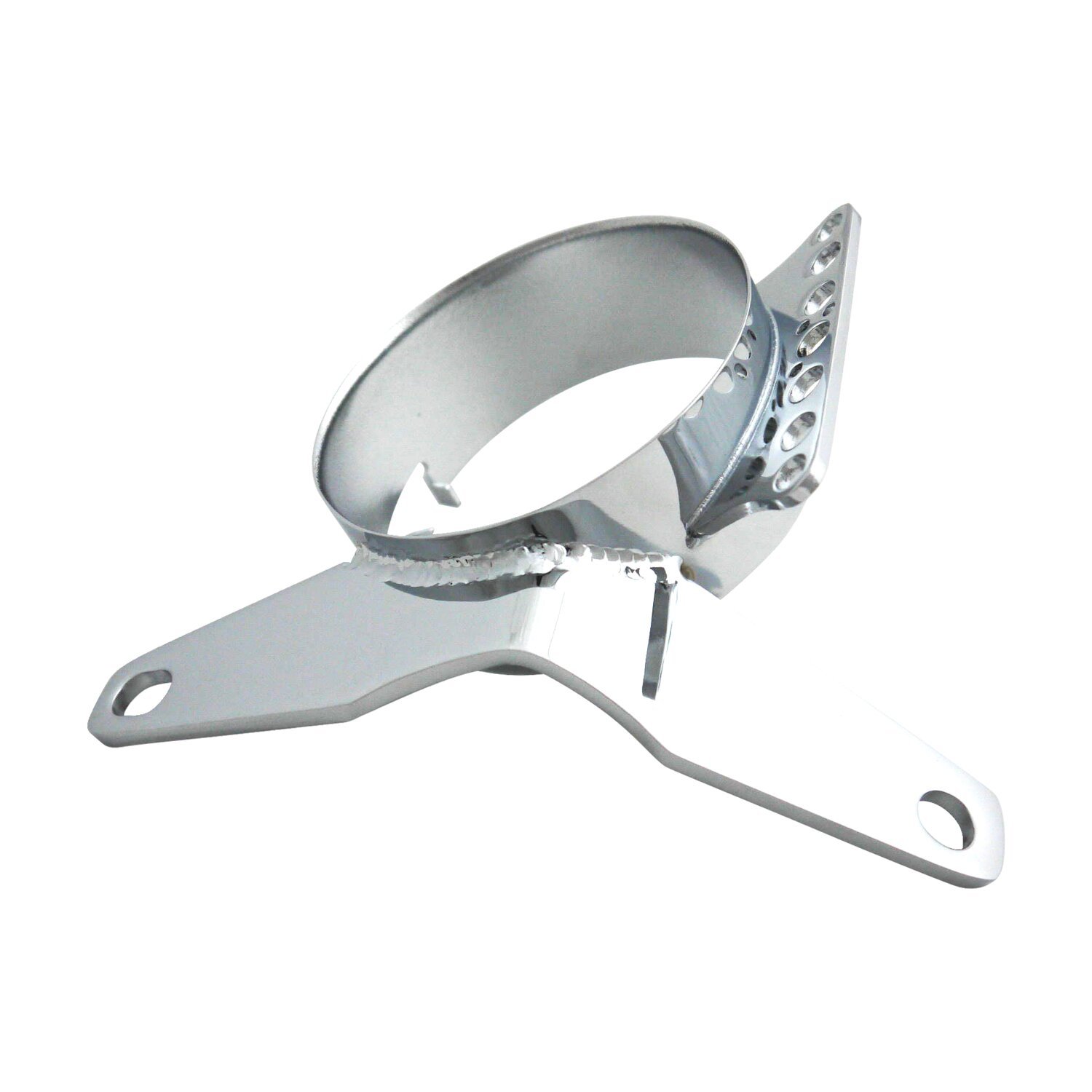 XL Sportster speedo mount bracket, Unpainted, Chrome