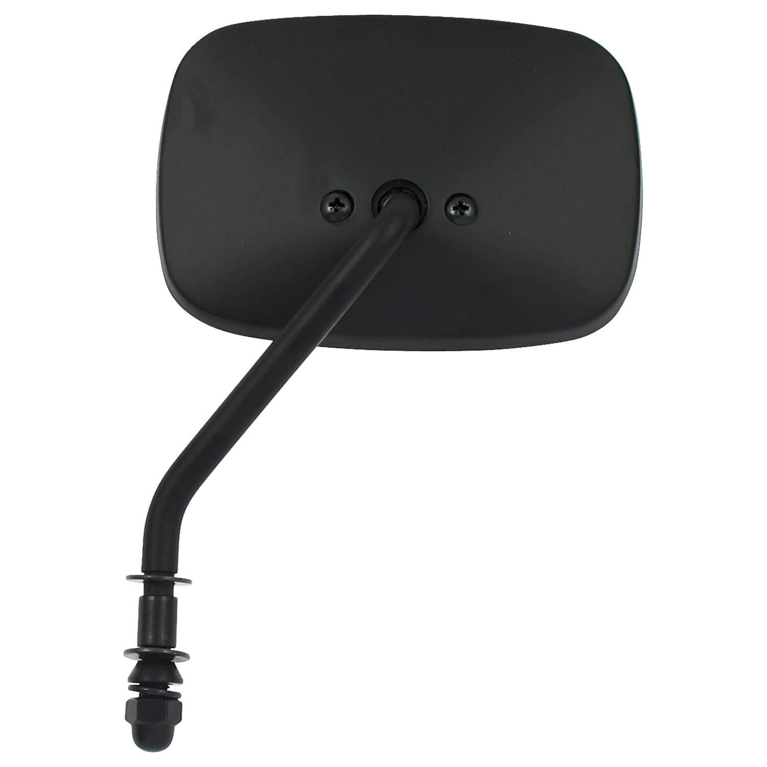 Late OEM style mirror, short stem, left side, Black