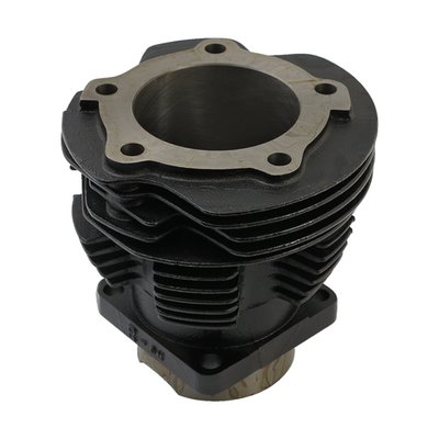 Black painted stock replacement cast iron cylinder. Stock 3-7/16" bore. Repl. 16491-41. 

Note: Cylinders must be finish bored and honed to fit stock size pistons. Cylinders are sold without pistons and rings.