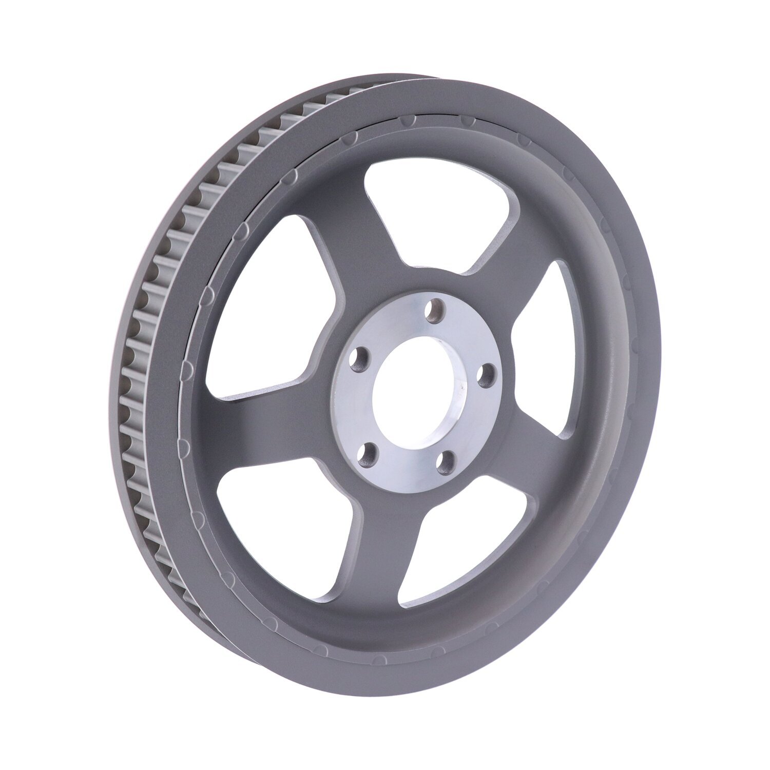 Reproduction OEM style wheel pulley 68t, 1-1/8" belt, Silver