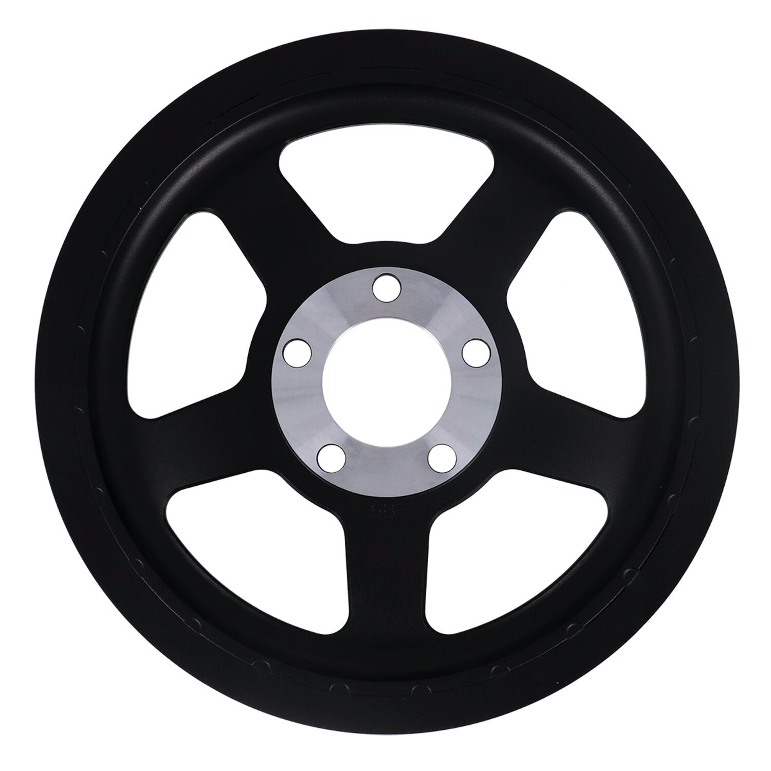 Reproduction OEM style wheel pulley, 68t. Black cc, Contrast Cut