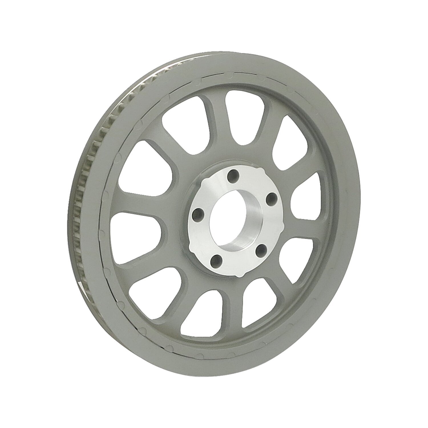 Reproduction OEM style wheel pulley 66t, 20mm belt, Silver