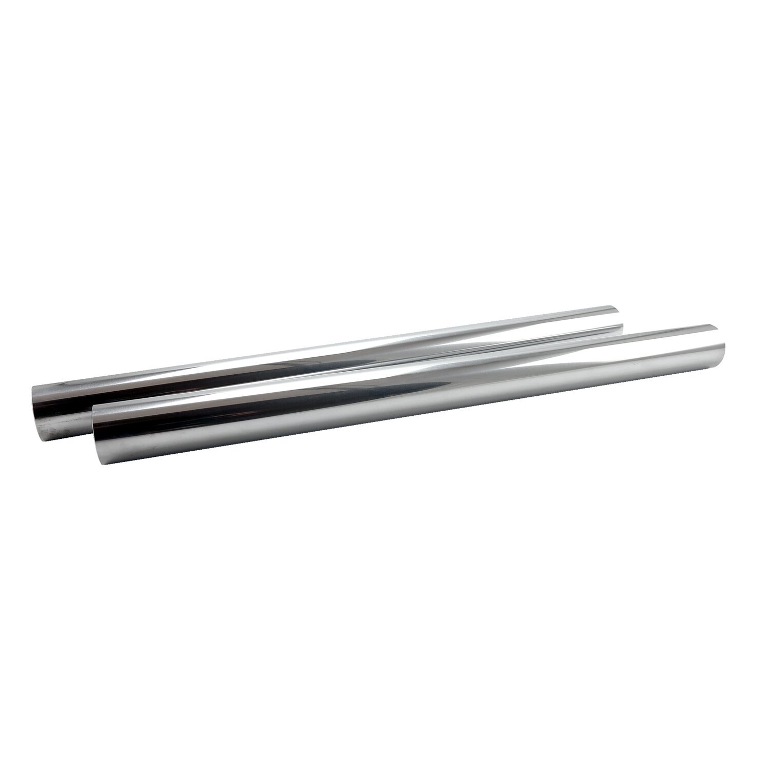 Fork tubes 41mm, 20-7/16". show, Chrome