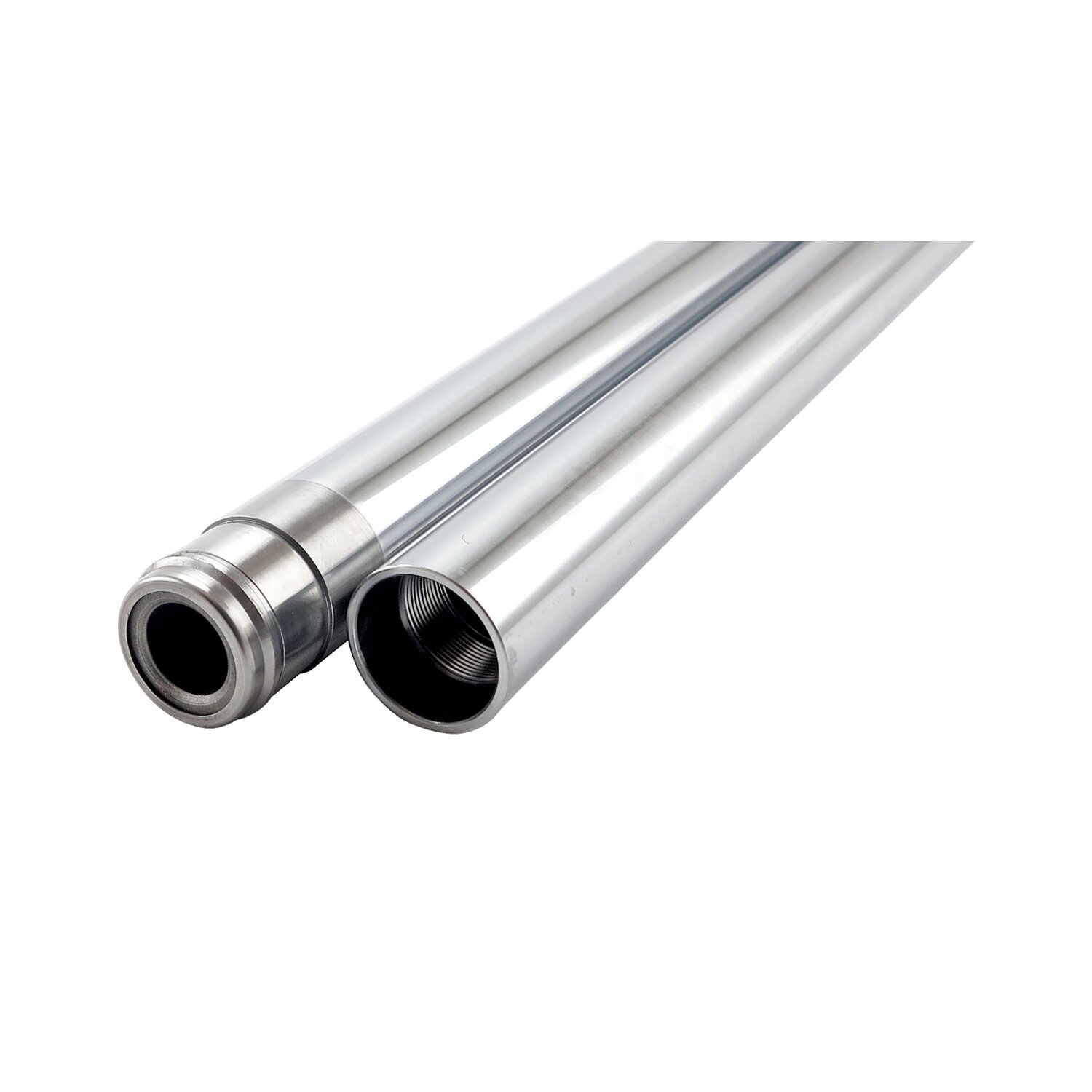 Fork tubes 41mm, 26-3/8". show, Chrome