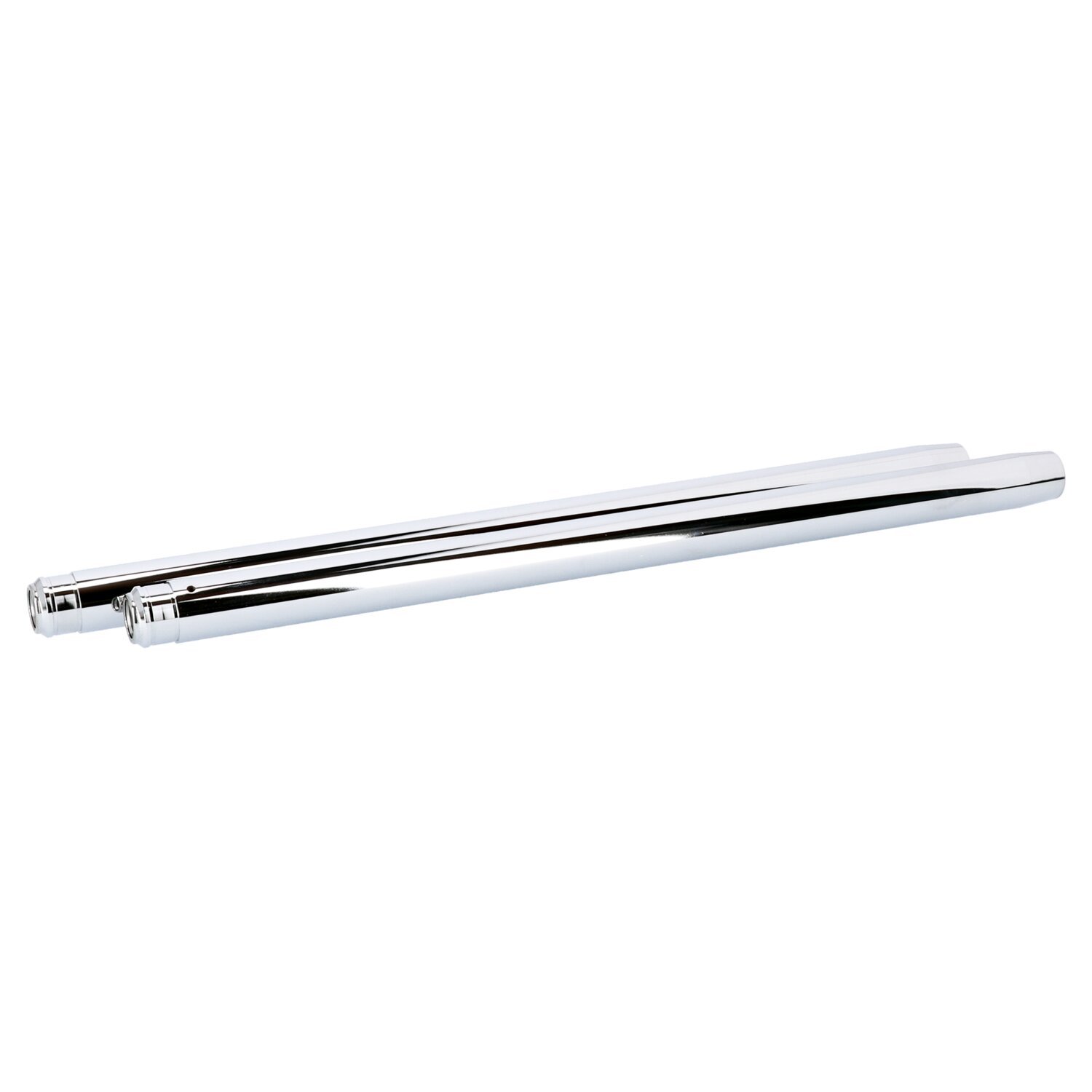 Fork tubes 35mm, 23-1/4". show, Chrome