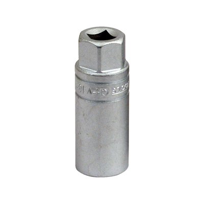 Fits many 12mm / 10mm threaded spark plugs. 3/8" drive. Chrome vanadium, satin finish.