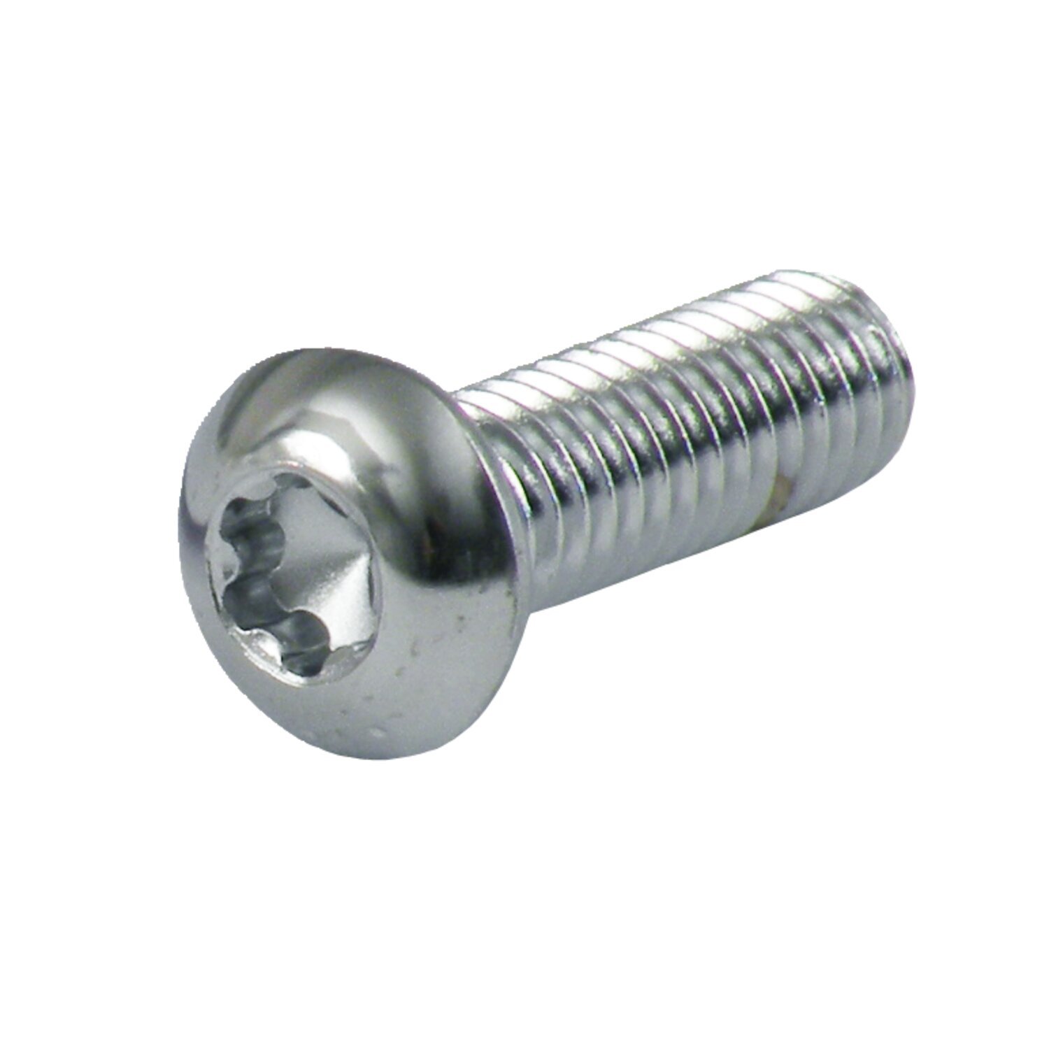 Chrome button torx bolt 5/16-18 x 5/8